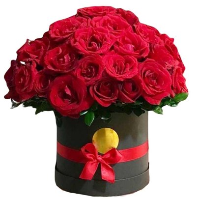 Box M com Rosas Vermelhas