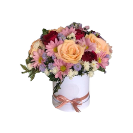 Imagem de Box P com Rosas Salmão