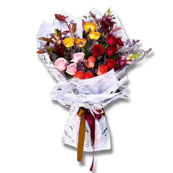 Mega Buquê de Rosas Coloridas