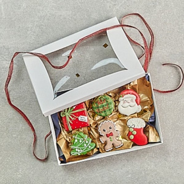 Biscoito de Natal Amanteigado Glaceado Artesanal