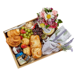 Imagem de Cesta de Café da Manhã Especial Lavanda