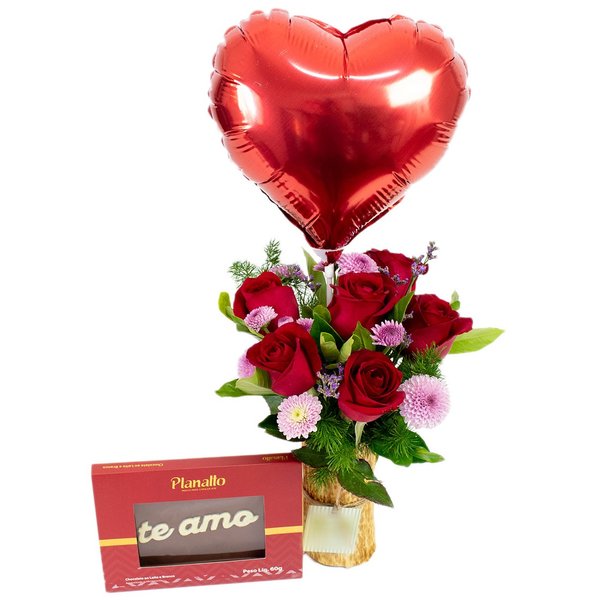 Poema Vermelho Te Amo com Coração