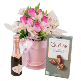 Imagem de Kit Rosas, Chandon Rosé e Bombons Guylian