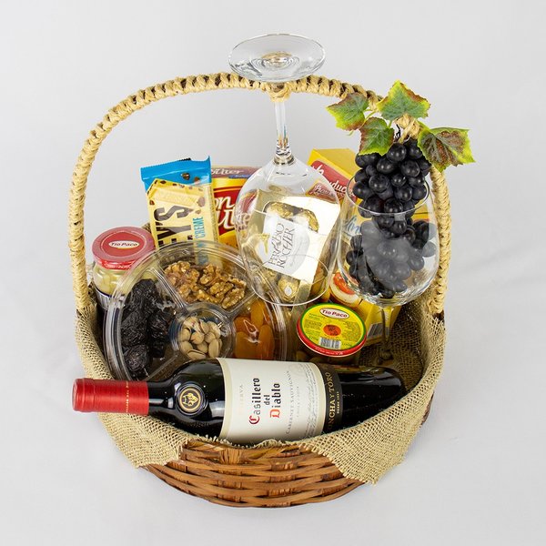 Cesta de Vinho Premium