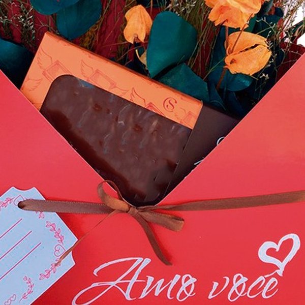 Caixa Envelope Floral Amor Eterno