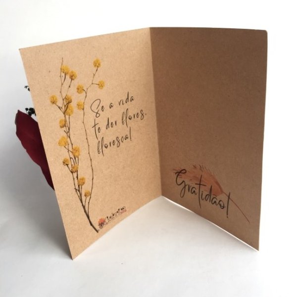 Cartão Floral Sentimentos