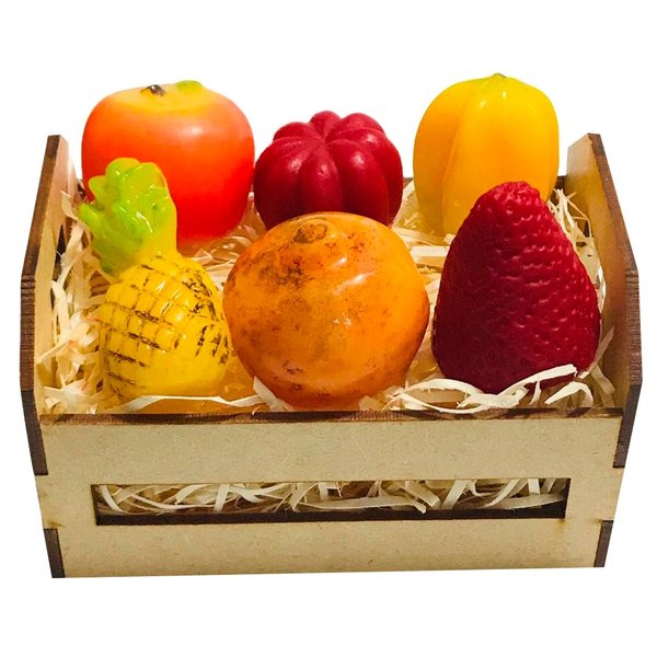 Frutas De Sabonete e Caixote 