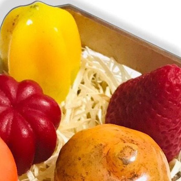 Frutas De Sabonete e Caixote 
