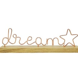 Imagem de Dream Decorativo em Metal e Madeira 