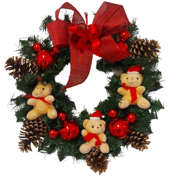 Guirlanda Natalina de Ursos 