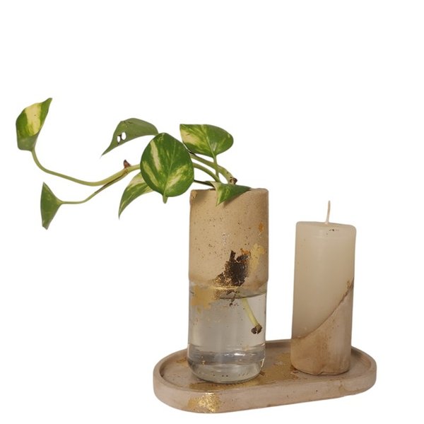 Kit Decorativo em Concreto 