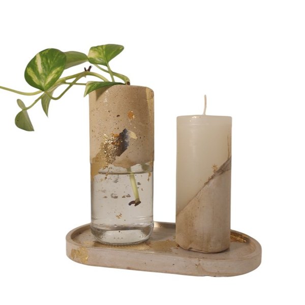 Kit Decorativo em Concreto 