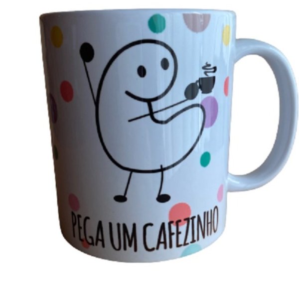 Caneca de Porcelana Florks Desenrola