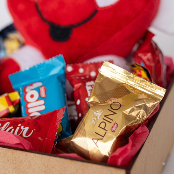 Coração de Pelúcia e Chocolate