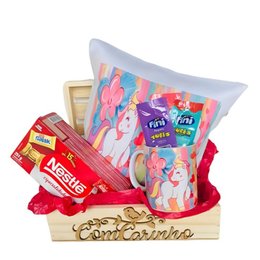 Imagem de Cesta Infantil Unicórnio