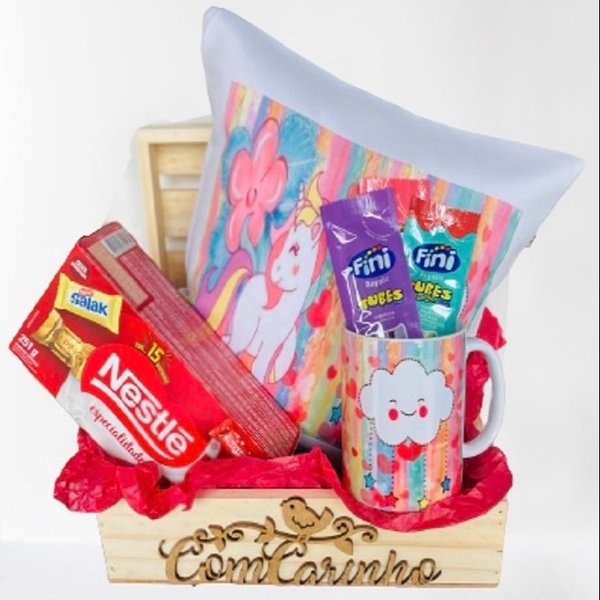 Cesta Infantil Unicórnio