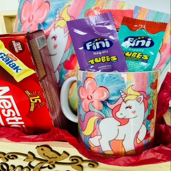 Cesta Infantil Unicórnio