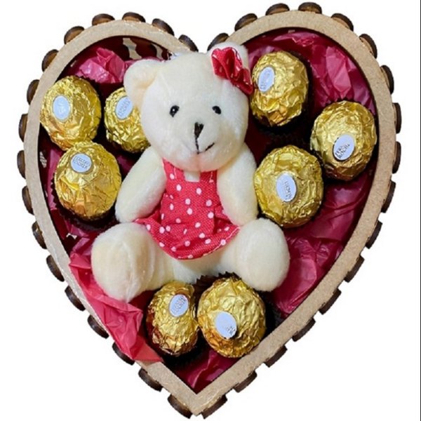 Chaveiro Pelúcia e Ferrero