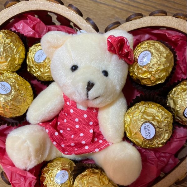 Chaveiro Pelúcia e Ferrero