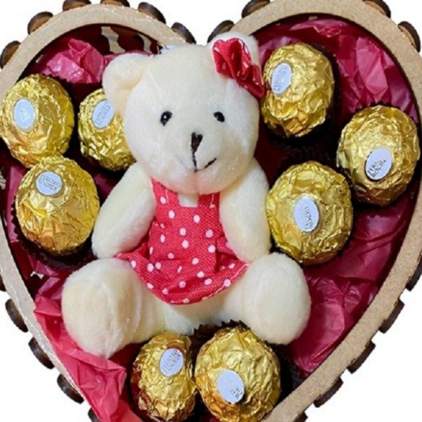 Chaveiro Pelúcia e Ferrero