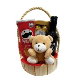 Imagem de Chaveiro Urso Pelúcia e Vinho