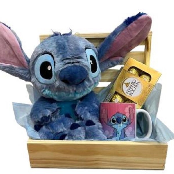 Cesta Ferrero Rocher e Stitch