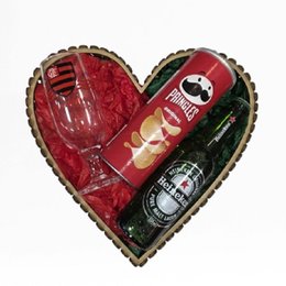 Imagem de Cesta Coração Flamengo e Petisco
