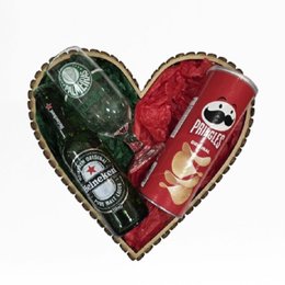 Imagem de Cesta Coração Palmeiras e Petisco