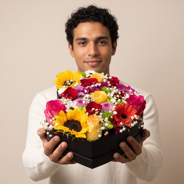 Box Requinte Com Mix de Flores