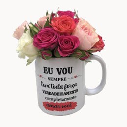 Imagem de Caneca Floral  Amar Você