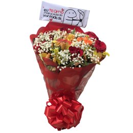 Imagem de Buquê Com Barra Chocolate Flork