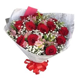 Imagem de Buquê Com Uma Dúzia de Rosas Colombianas 