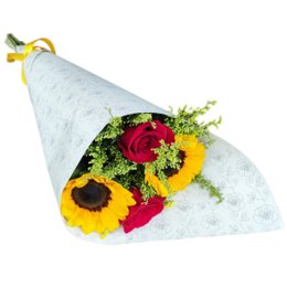 Imagem de Surpresa De Rosas & Girassóis