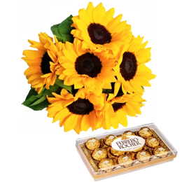 Imagem de Amor Em Girassóis & Ferrero Rocher 