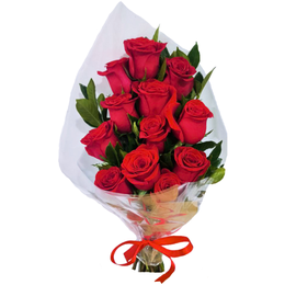 Imagem de Luxuoso Ramalhete De 12 Rosas Importadas