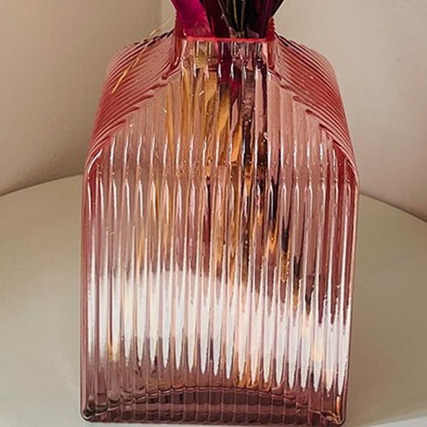 Vaso Rosa com Bouganvillea Alvejada