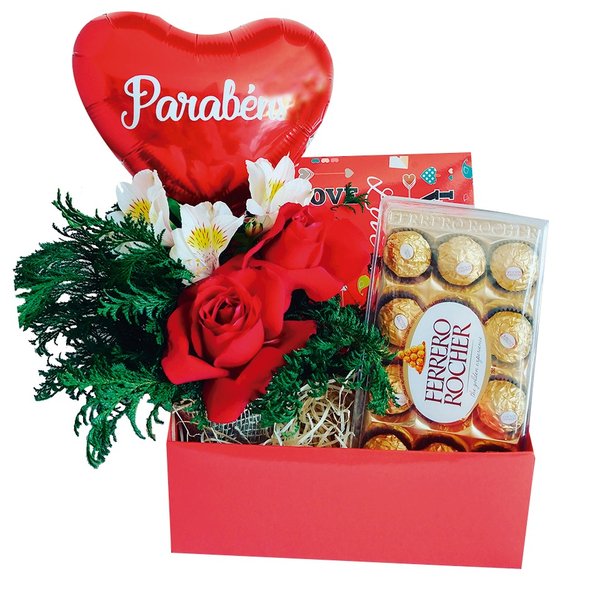 Caixa Ferrero e Rosas Colombianas 
