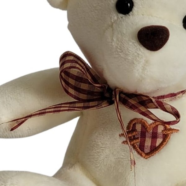 Urso de Pelúcia Coração Bordado