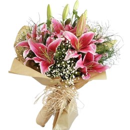 Imagem de Buquê Lírio Rosa