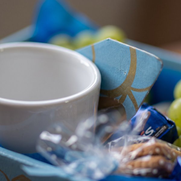 Cesta Café Manhã Tradicional Azul 