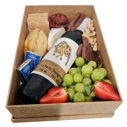 Imagem de Box Queijo Vinho Frutas  Chocolate 