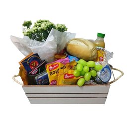 Imagem de Cesta Café Manhã Flor Branca