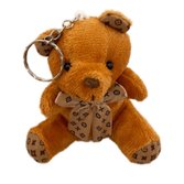 Mini Ursinho Pelúcia Chaveiro Caramelo