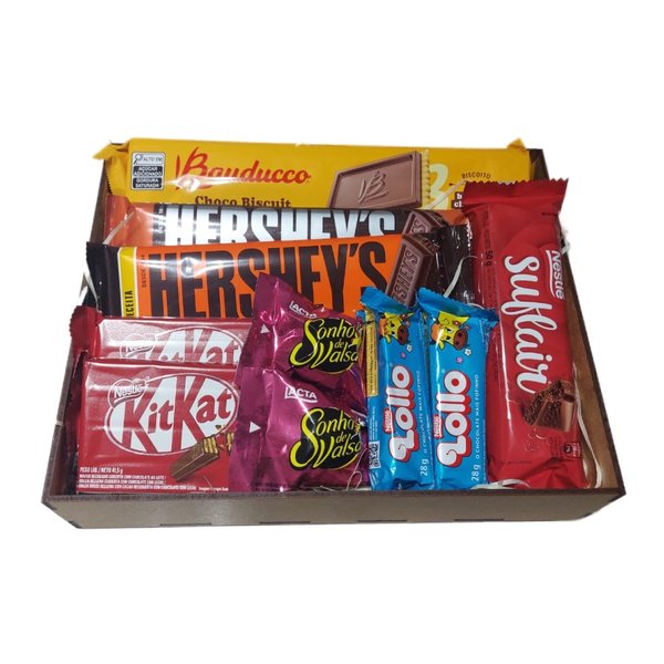 Box de Madeira Magia de Chocolates 