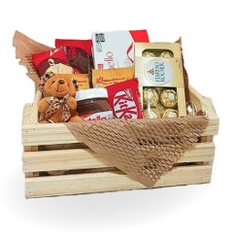 Imagem de Cesta com Chocolates e Pelúcia Você é Especial 