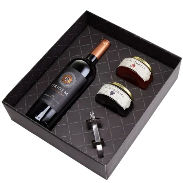 Presente Goumert com Vinho 