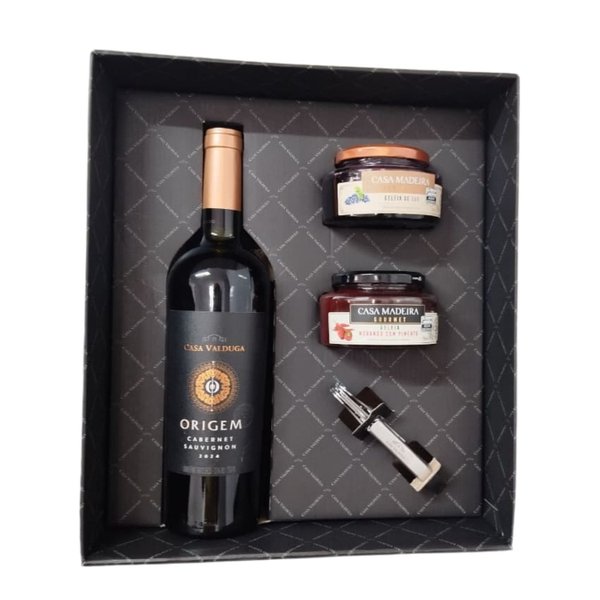 Presente Goumert com Vinho 