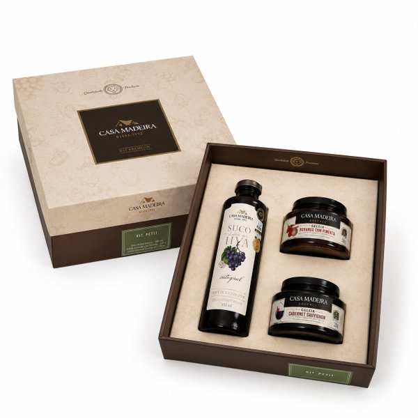 Kit Gourmet Casa Madeira com Suco