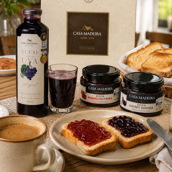 Kit Gourmet Casa Madeira com Suco