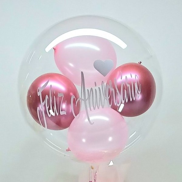 Balão Bolha Feliz Aniversário